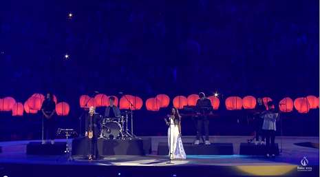 Clean Bandit group performs at closing ceremony of Baku 2015 - VIDEO